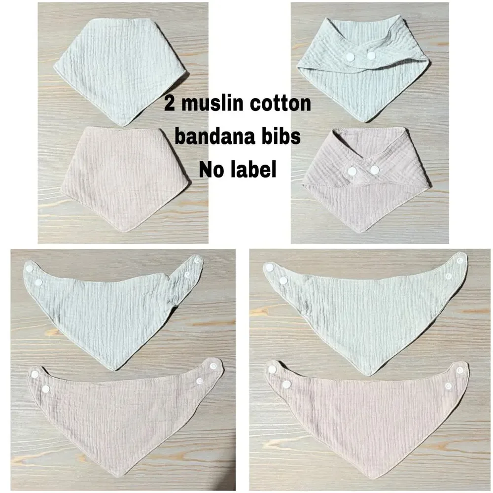 6 Assorted Cloth Baby Bib Bundle